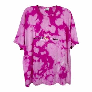 Disney | Walt Disney World Pink Tie Dye Graphic Tee Size X-Large
